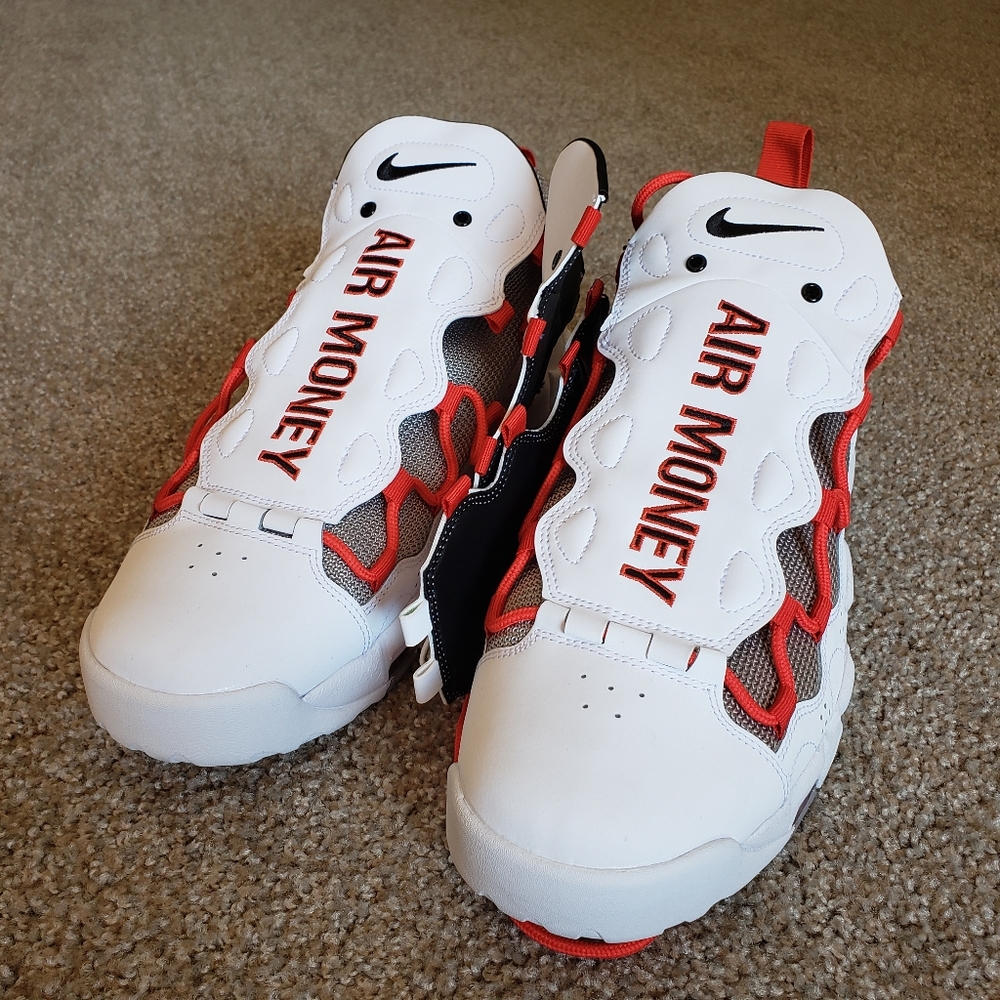SIZE 12.5 MEN'S Nike Air More Money Uptempo Red